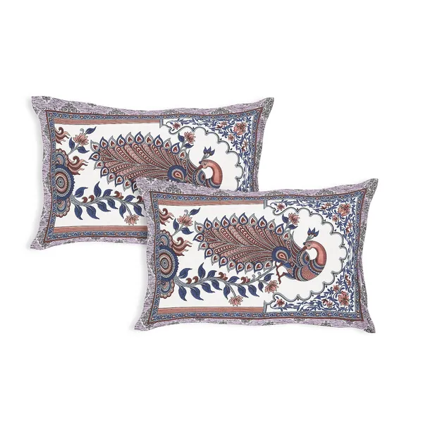 Violet_Cotton_Royal_Peacock_Harmony_Double_Bedsheet_With_Pillow_Cover